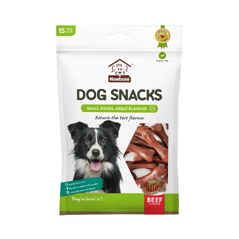 - Dog food helps the digestive systemHOWBONE Dog Snacks Small Bone Beef Flavour
