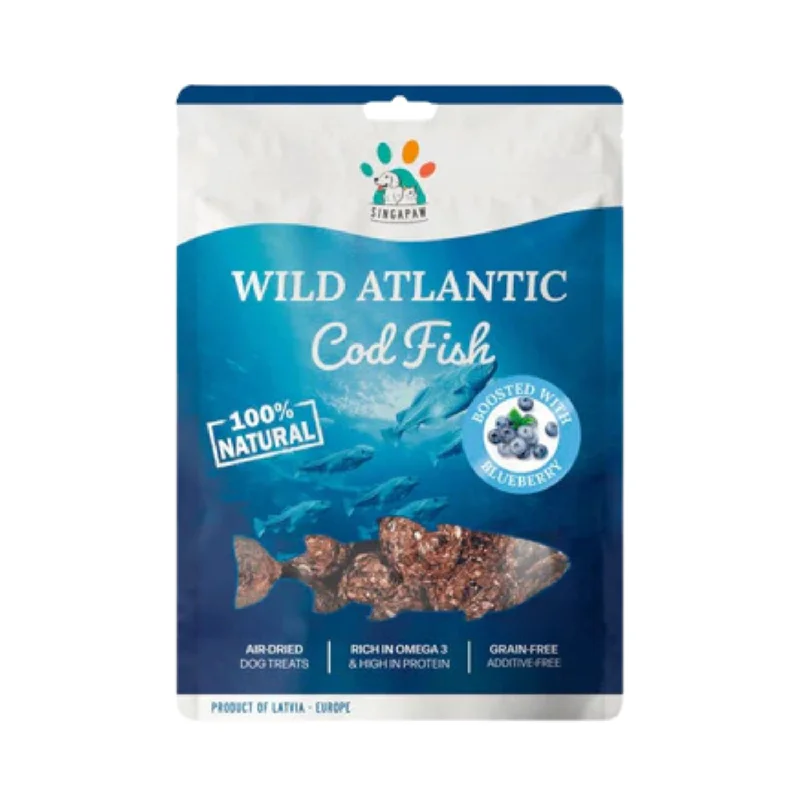 - Gastrointestinal conditioning dog foodSingapaw Wild Atlantic Cod Fish With Blueberry Grain-Free Air-Dried Dog Treats - Gastrointestinal conditioning dog foodSingapaw Wild Atlantic Cod Fish With Blueberry Grain-Free Air-Dried Dog Treats